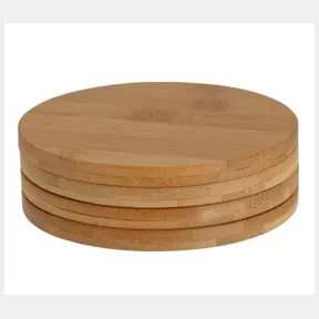 Round Bamboo Coasters Set of 3 (Pre Sealed) 10cm Round Pre Sealed Bamboo Coasters 4pc Set |