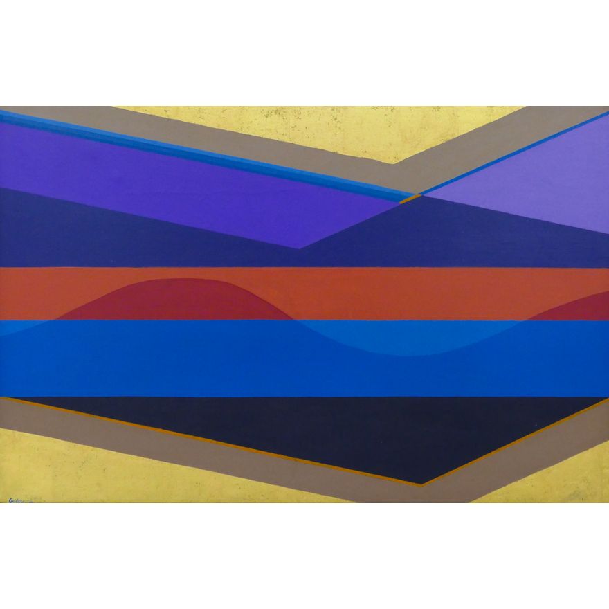 Byron Gardner ''Flat Landscape'' 1969 Oil