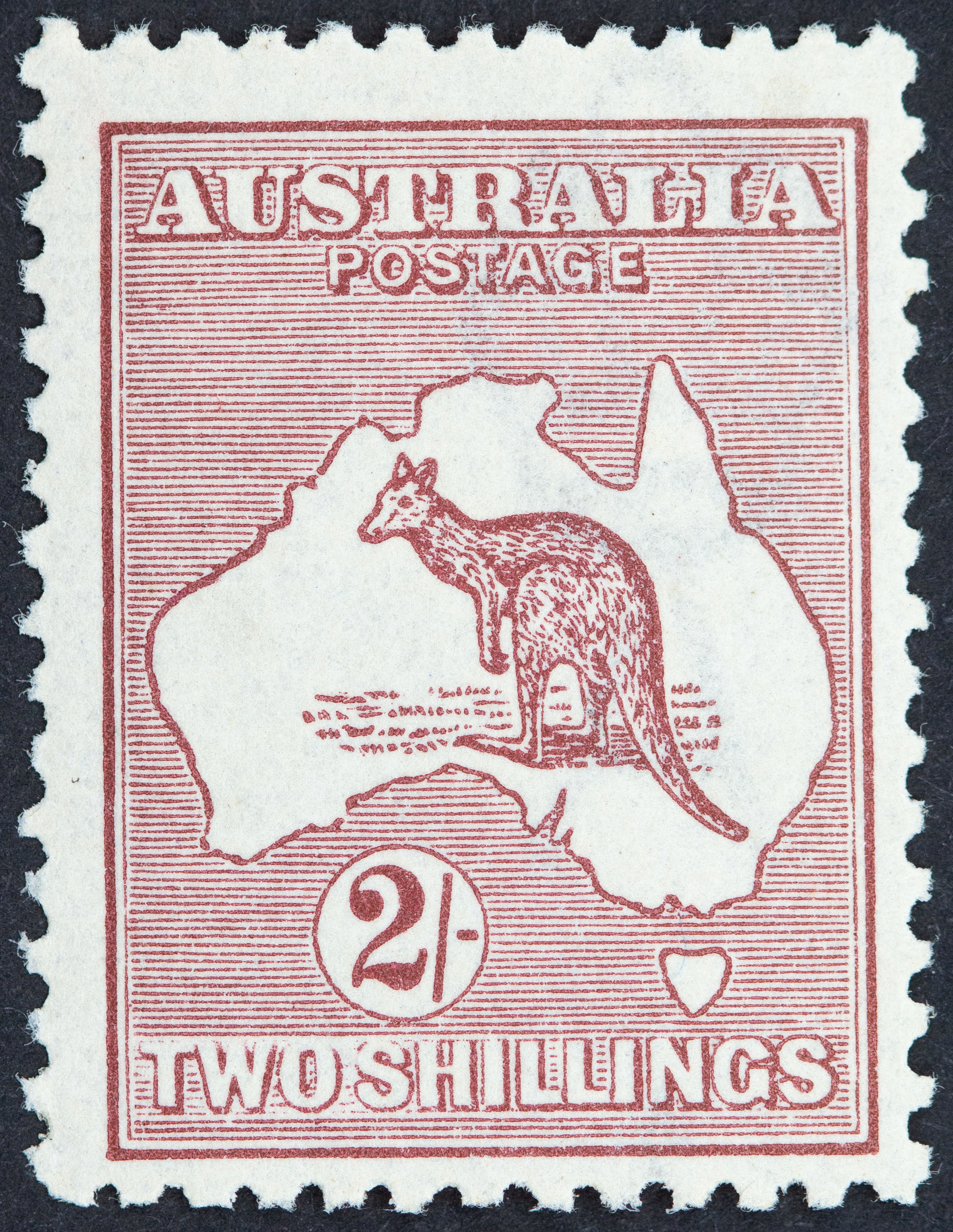 Third Watermark, Two Shillings, 1924, Fine
