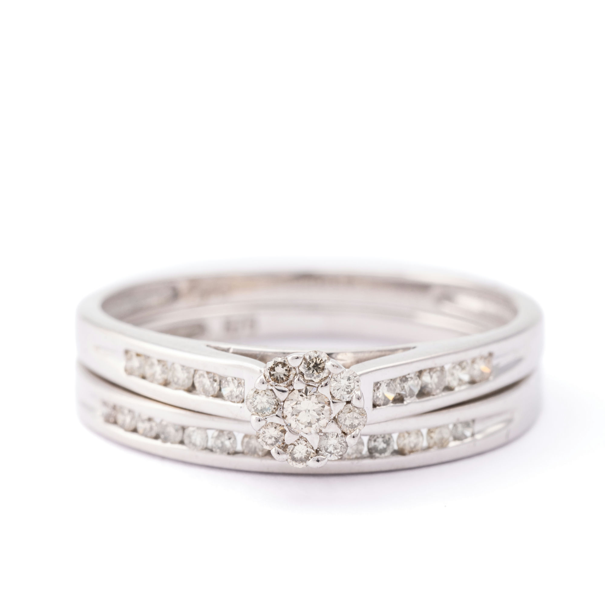 Diamond Ring Set 9ct Gold,