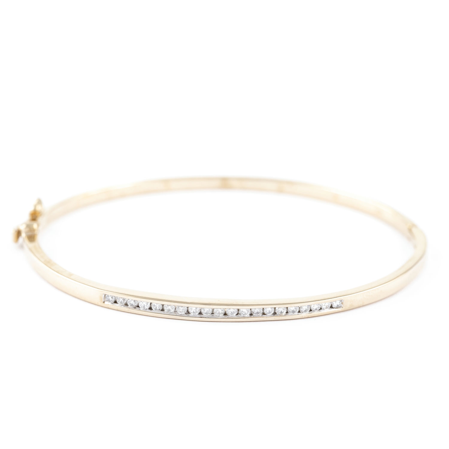 222 · Half Carat Diamond Bangle 9ct