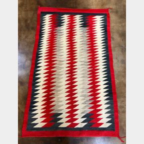 Vintage Navajo Eye Dazzler Pattern Rug