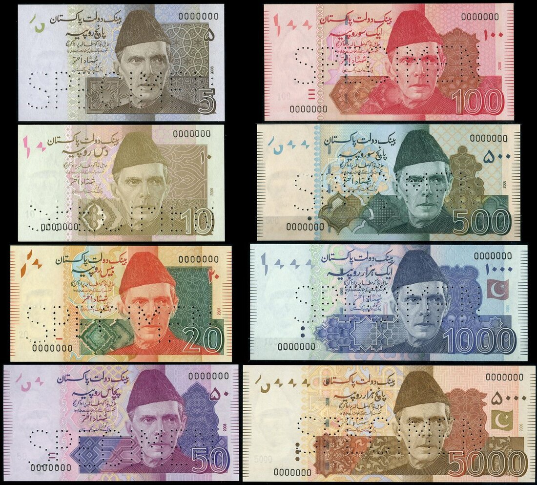 State Bank of Pakistan, a partial set of specimens from the 2005-2015 ...