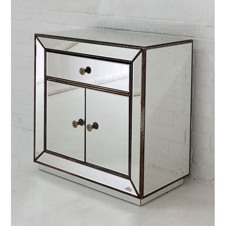 MIRRORED SIDE CABINET
