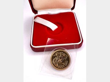 2005 ELIZABETH II 'ONE YEAR TYPE' SEALED UNCIRCULATED GOLD SOVEREIGN