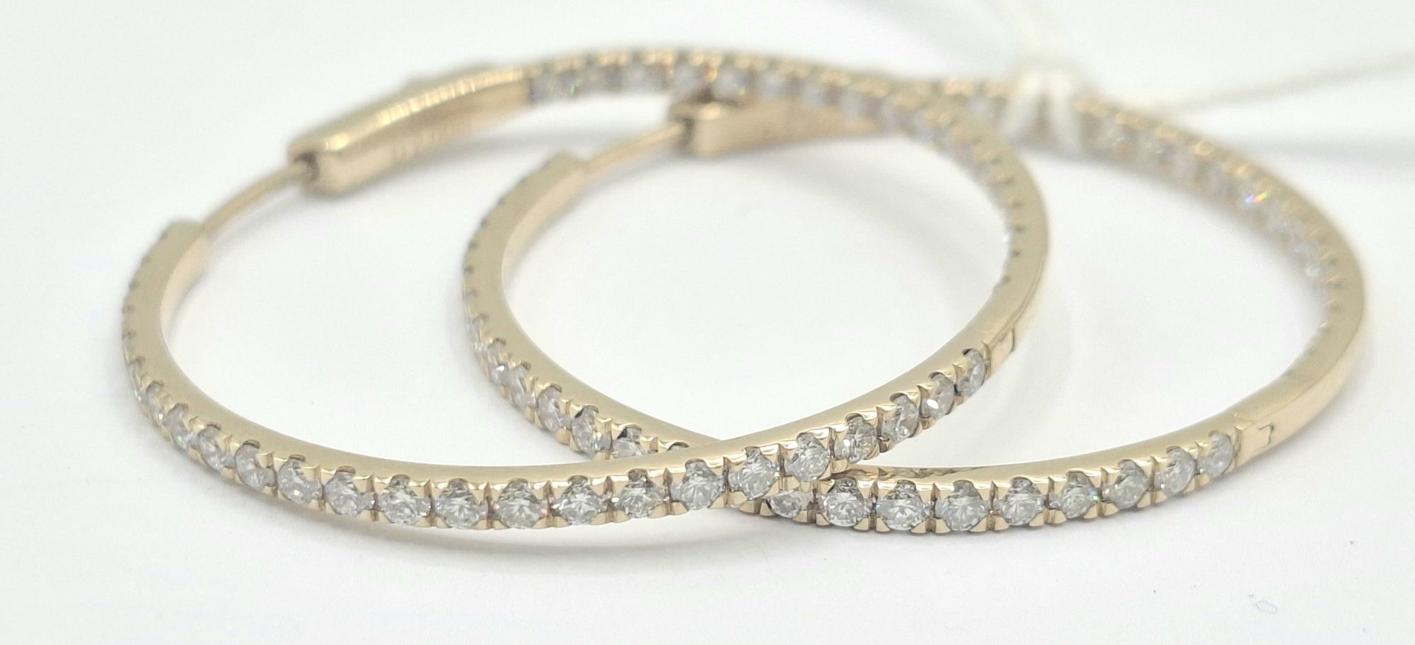 285 · 14K YELLOW GOLD HOOP EARRINGS