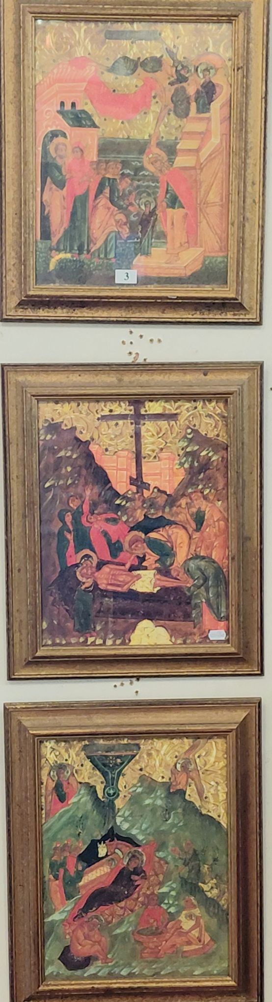 THREE ORTHODOX ICON PRINTS