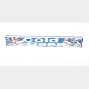 1989 Budweiser Fluorescent Light Up Advertising Sign