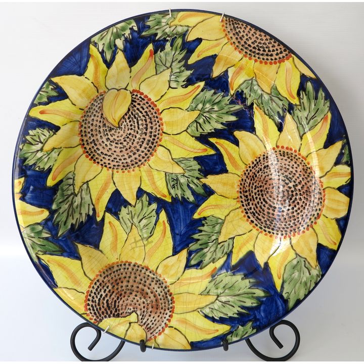 LARGE GLAZED CERAMIC CHARGER