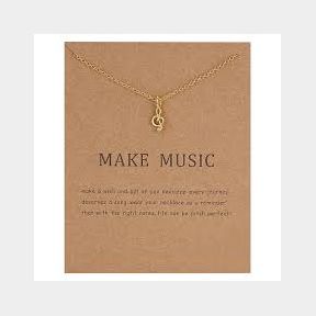 Necklace for women with card Make Music Make Music necklace |