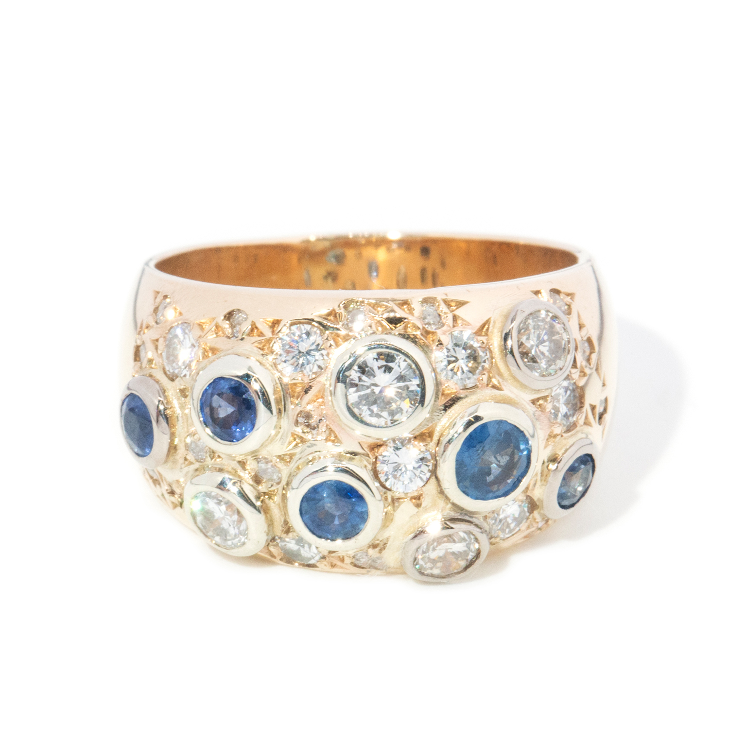 9ct Sapphire and Diamond Ring