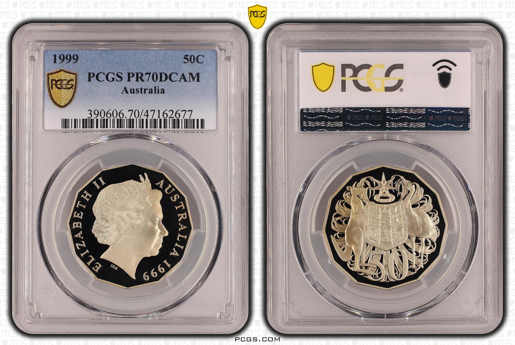 Elizabeth II, Fifty Cent, 1999, PCGS PR70DCAM