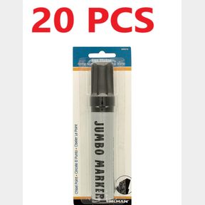 (2) JUMBO FAT TIP MARKER 1 IN WIDE MARKING 10 PCS
