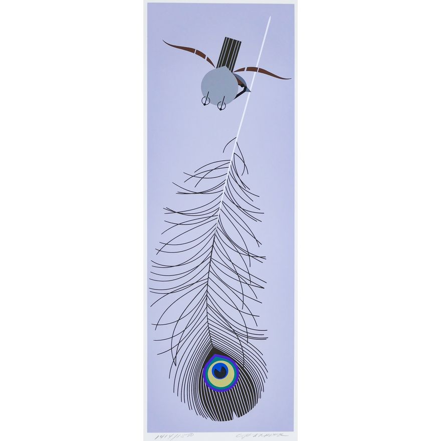 Charley Harper ''Fine Feather'' 1974 Serigraph