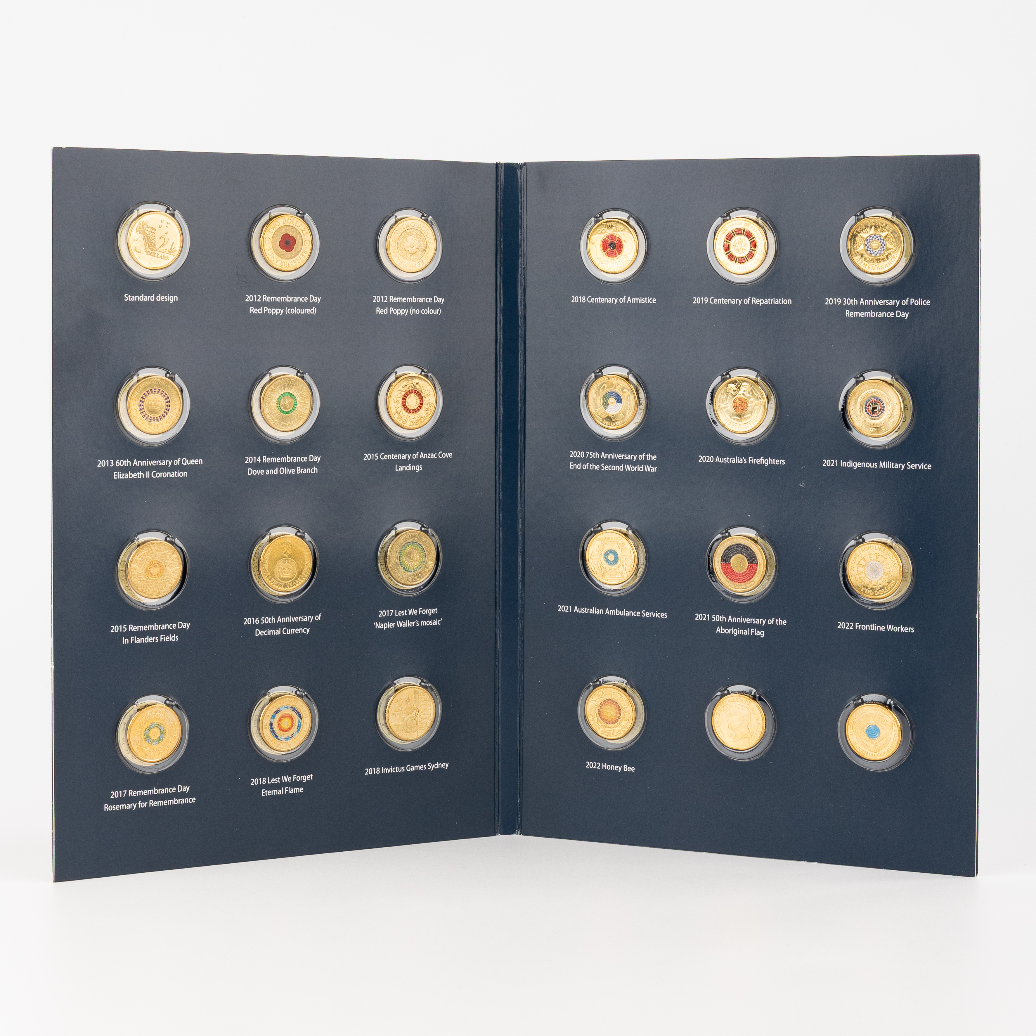 Coin Collection Folder, Two Dollars, 2012 - 2024, UNC