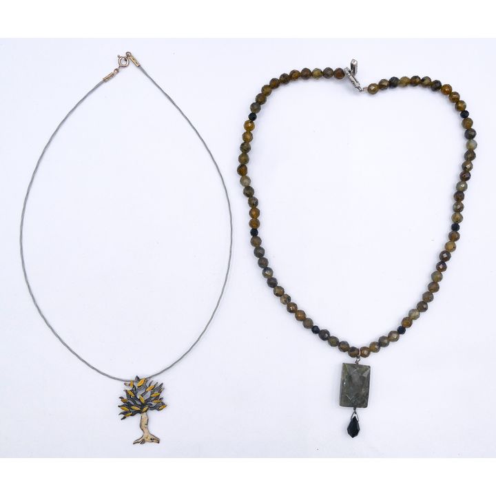 Box Modern Sterling Tree Pendant Necklace etc.