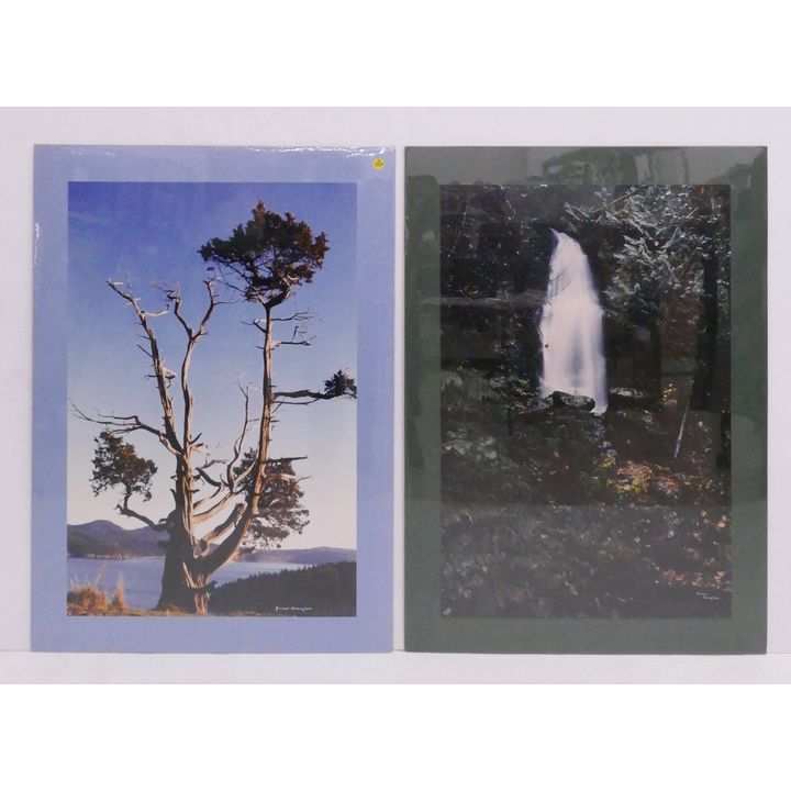 2pc Josef Scaylea Northwest Scene Signed Color Photographs
