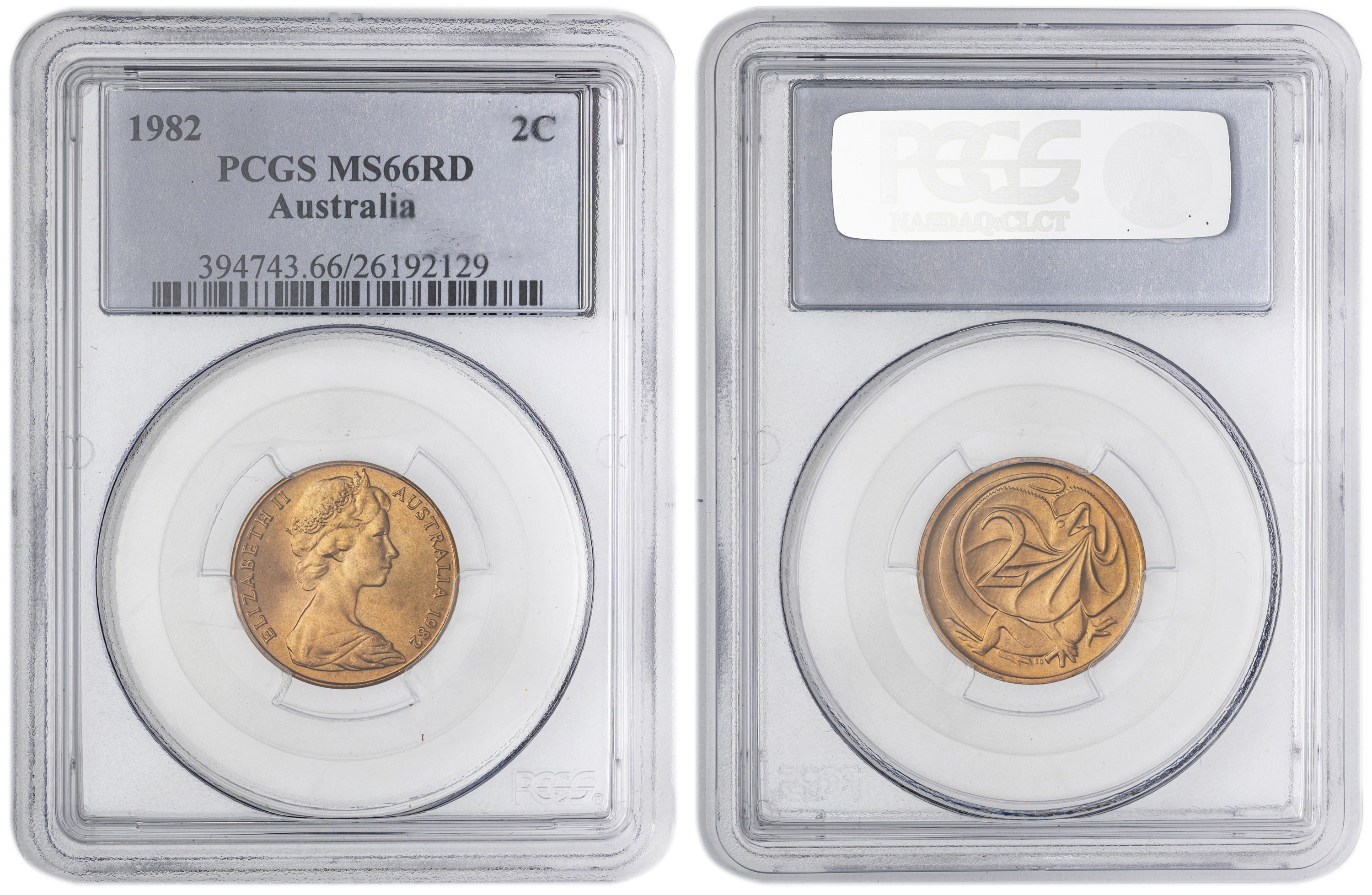 Two Cent, 1982, PCGS MS66RD