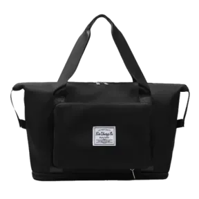 Large Capacity Waterproof Sports Oxford Cloth Travel Bag Black |
