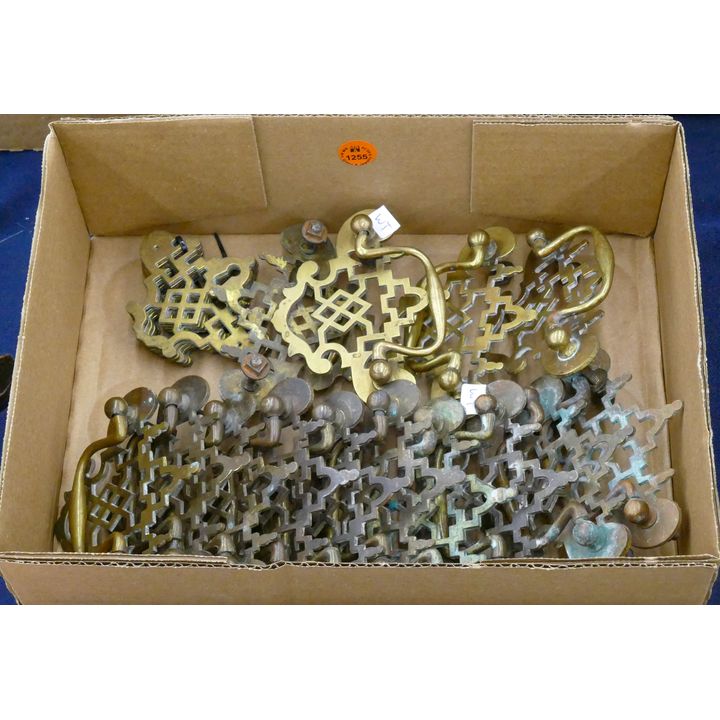 Box 18th Cent. Brass Drawer Hardware