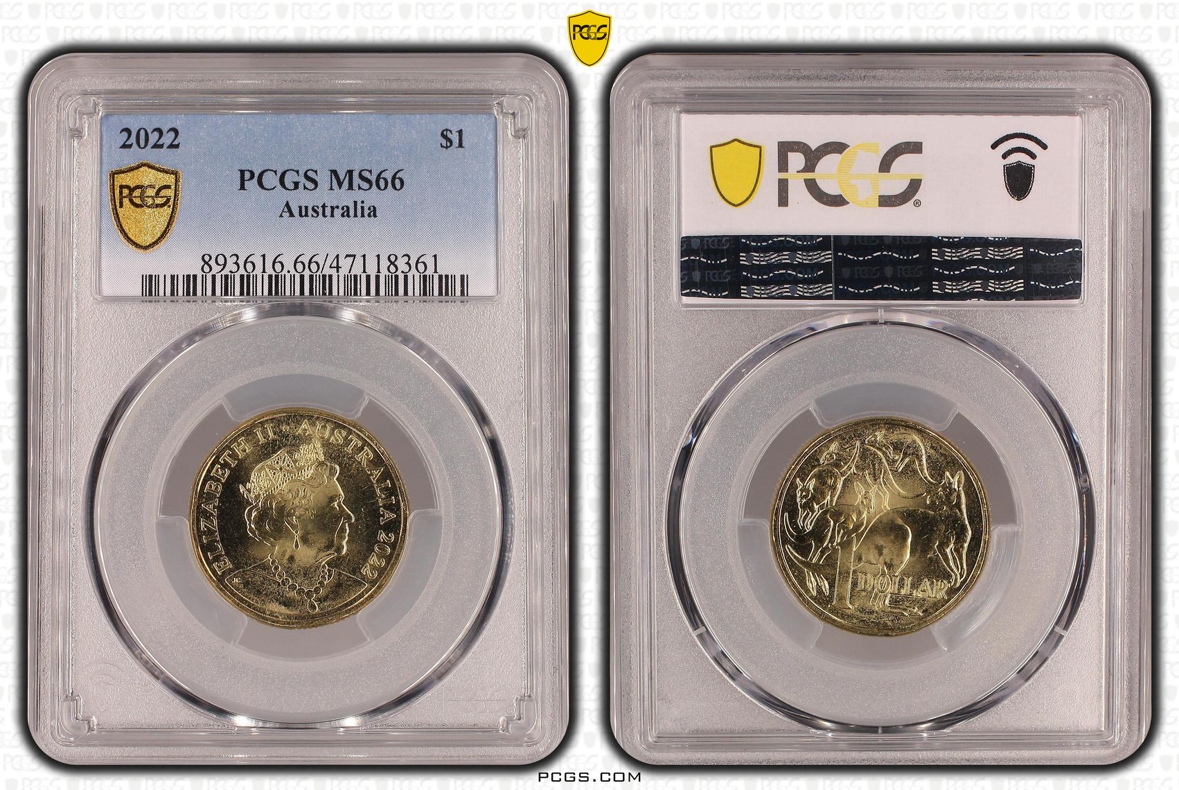 One Dollar, 2022, PCGS MS66