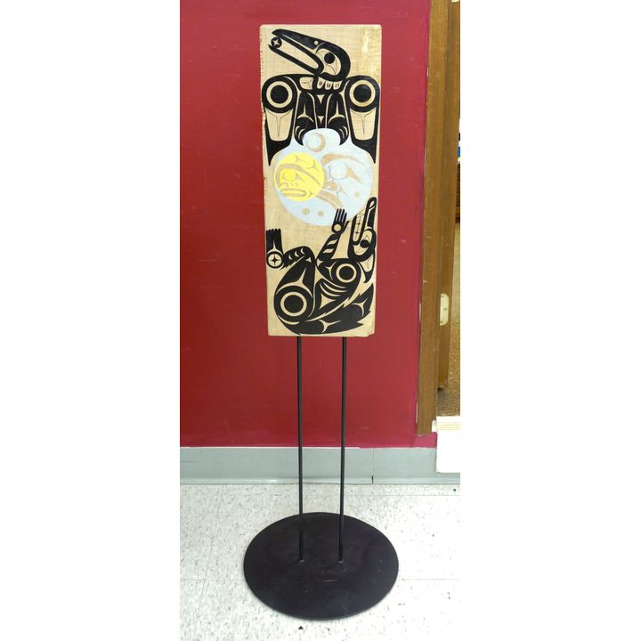 Philip Solomon (Lummi) ''Raven and the Shaman'' 2013 Plaque