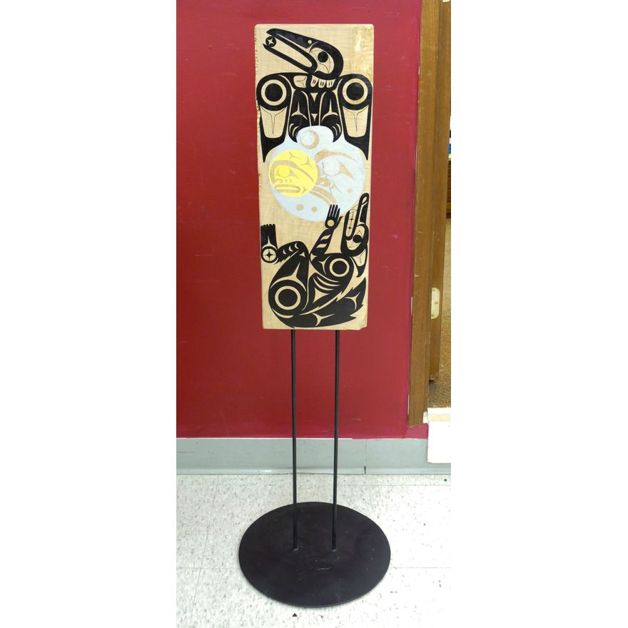 Philip Solomon (Lummi) ''Raven and the Shaman'' 2013 Plaque