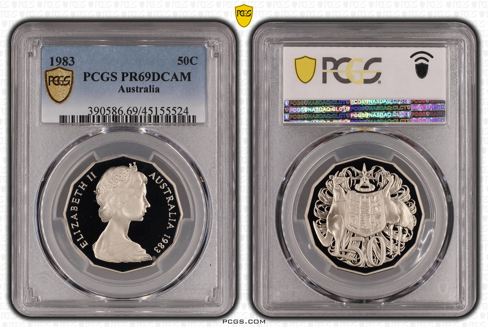 Fifty Cent, 1983, PCGS PR69DCAM