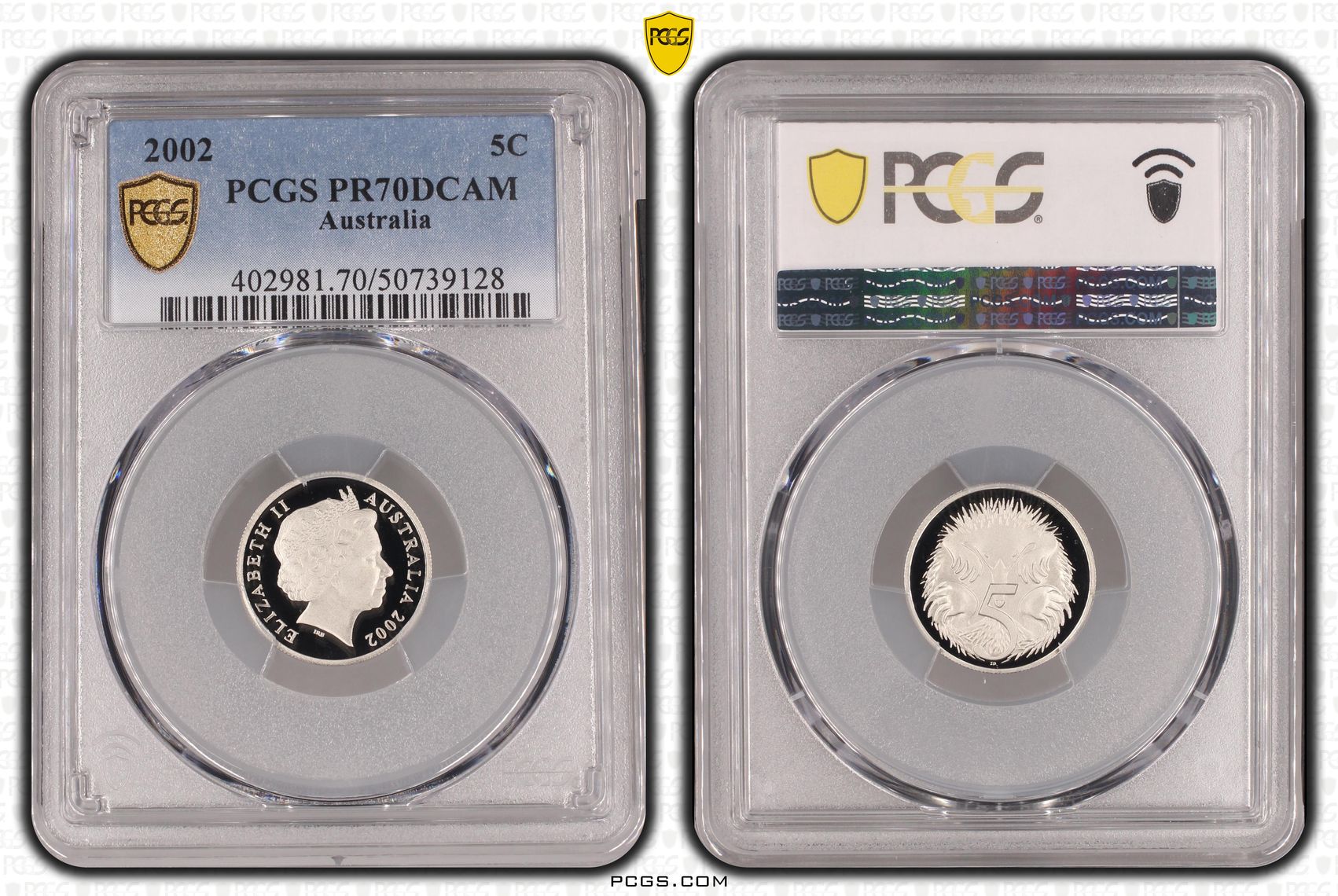 Five Cent, 2002, PCGS PR70DCAM