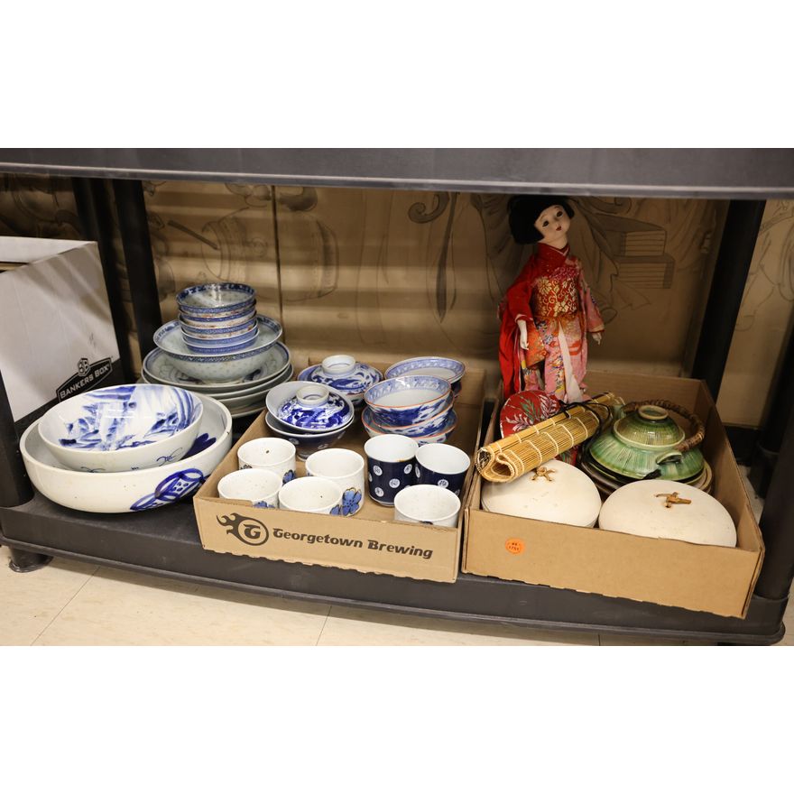 Bottom Shelf Asian Dishes etc.
