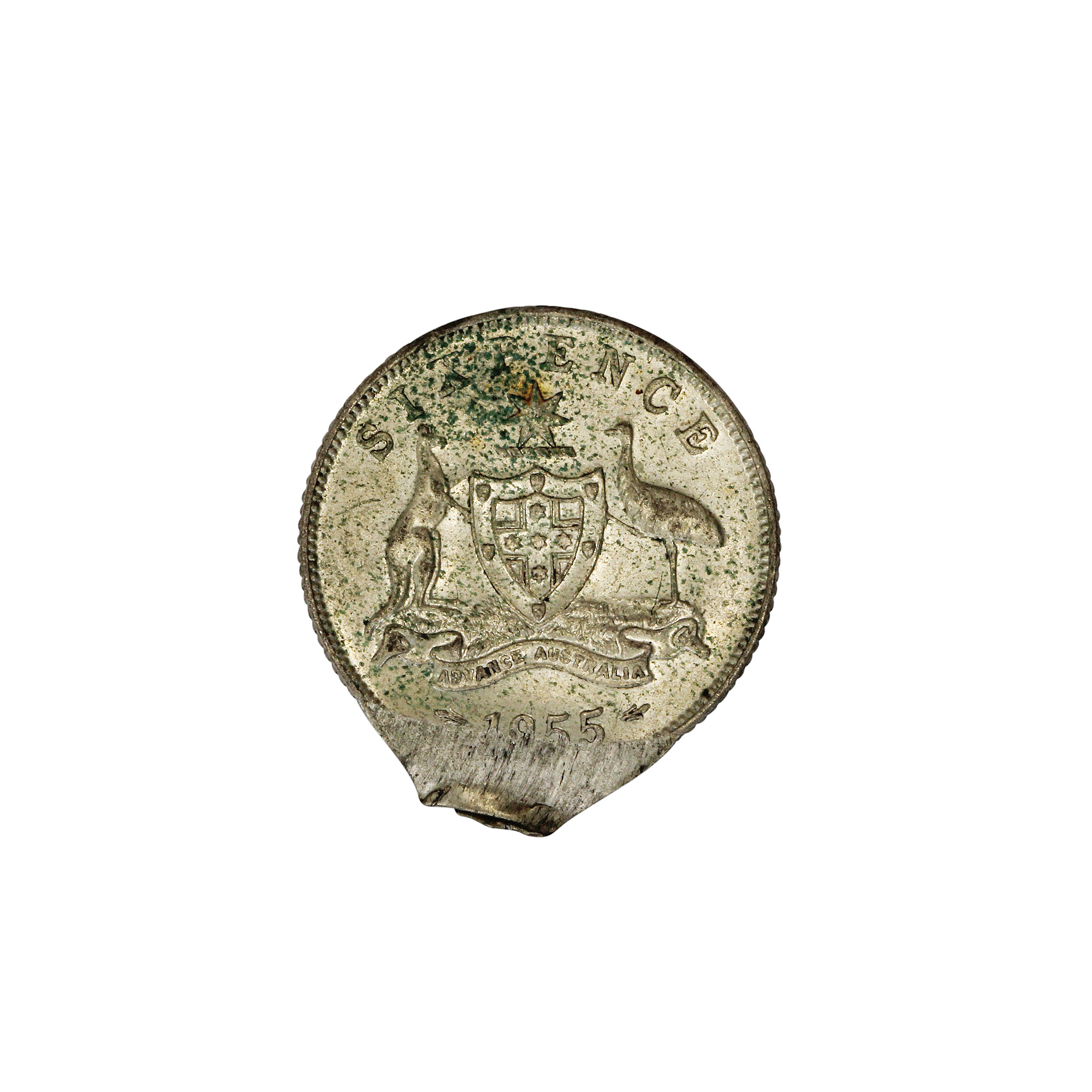 Elizabeth II, Sixpence, 1955, EF