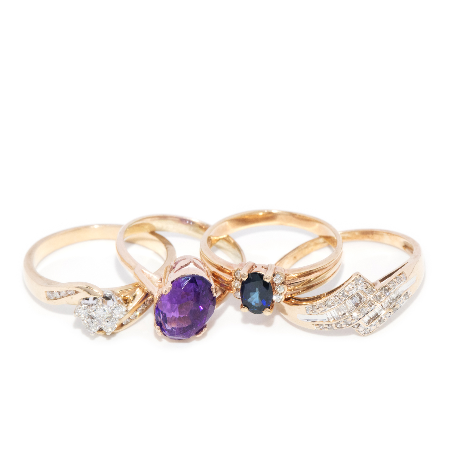 9 carat gold ring set