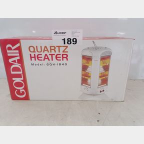 GOLDAIR 2000W 8 BAR 4 SIDED PANEL QUARTZ FAN HEATER GQH-1840
