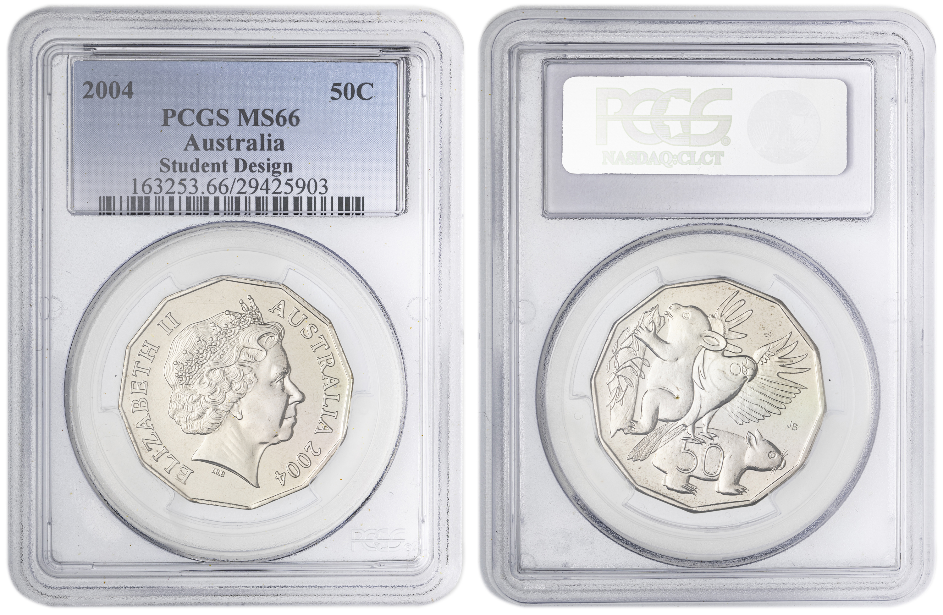 Student Design , Fifty Cent, 2004, PCGS MS66