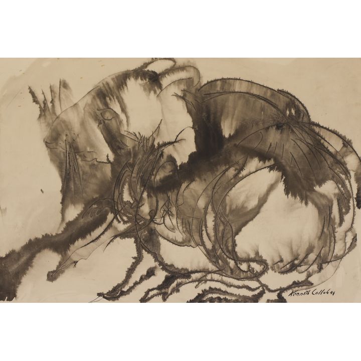 Kenneth Callahan ''Rat'' Sumi Ink and Wash