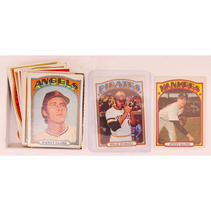 Box 18pc 1972 Topps Baseball Cards - Willie Stargell