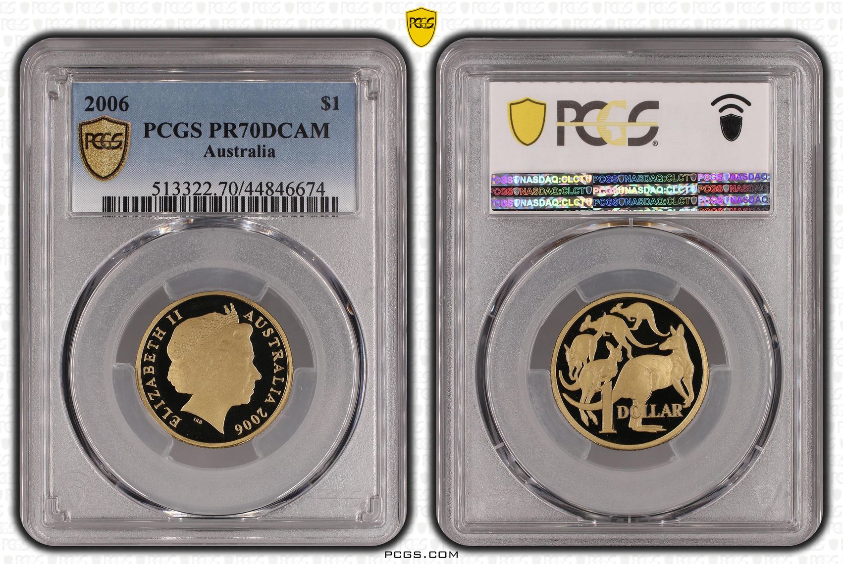 2006 Australia One Dollar, $1 PCGS - PR70DCAM POP 19/0 -674