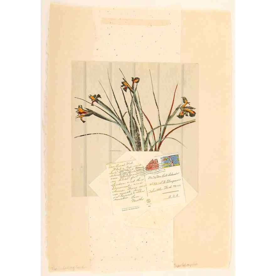Susan Singleton ''Calling Card'' 1988 Collage & Mixed Media S