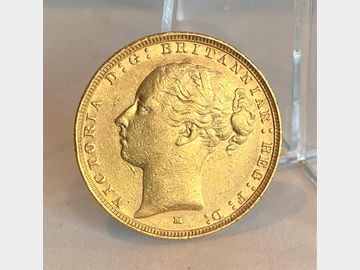 1884 VICTORIA MELBOURNE MINT YOUNG HEAD GOLD SOVEREIGN