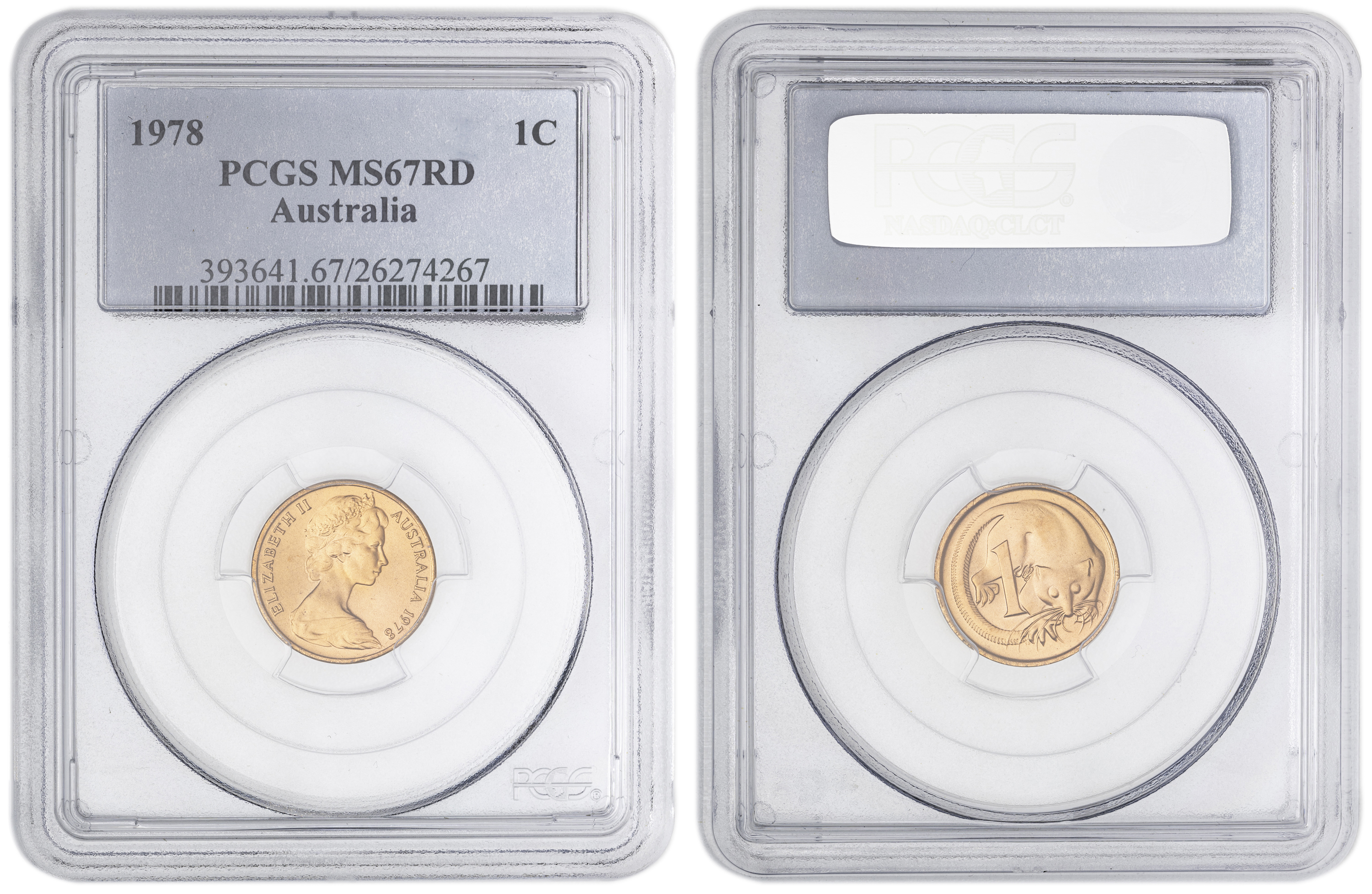 43 · One Cent, 1978, PCGS MS67RD