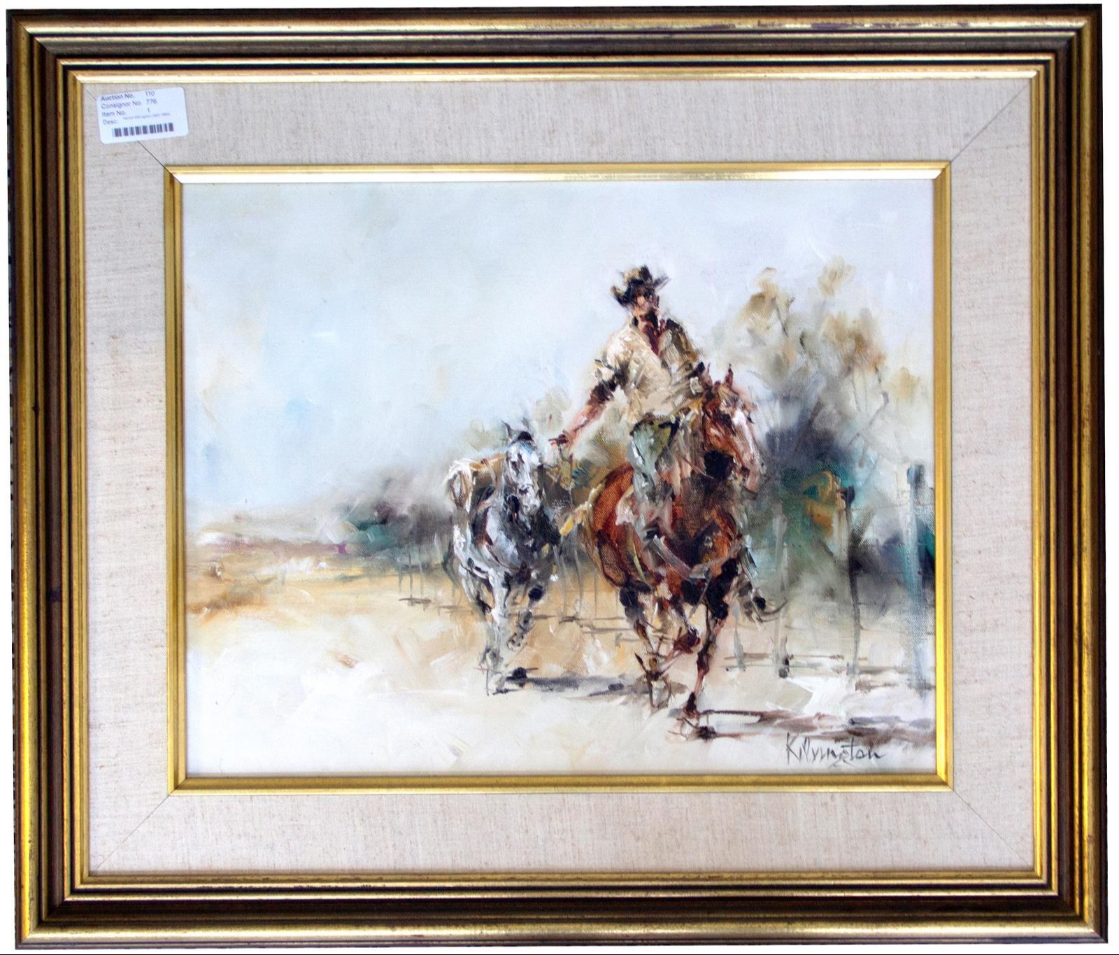Patrick Kilvington (1922-1990), 'Johnno doing a Burke & Wills',