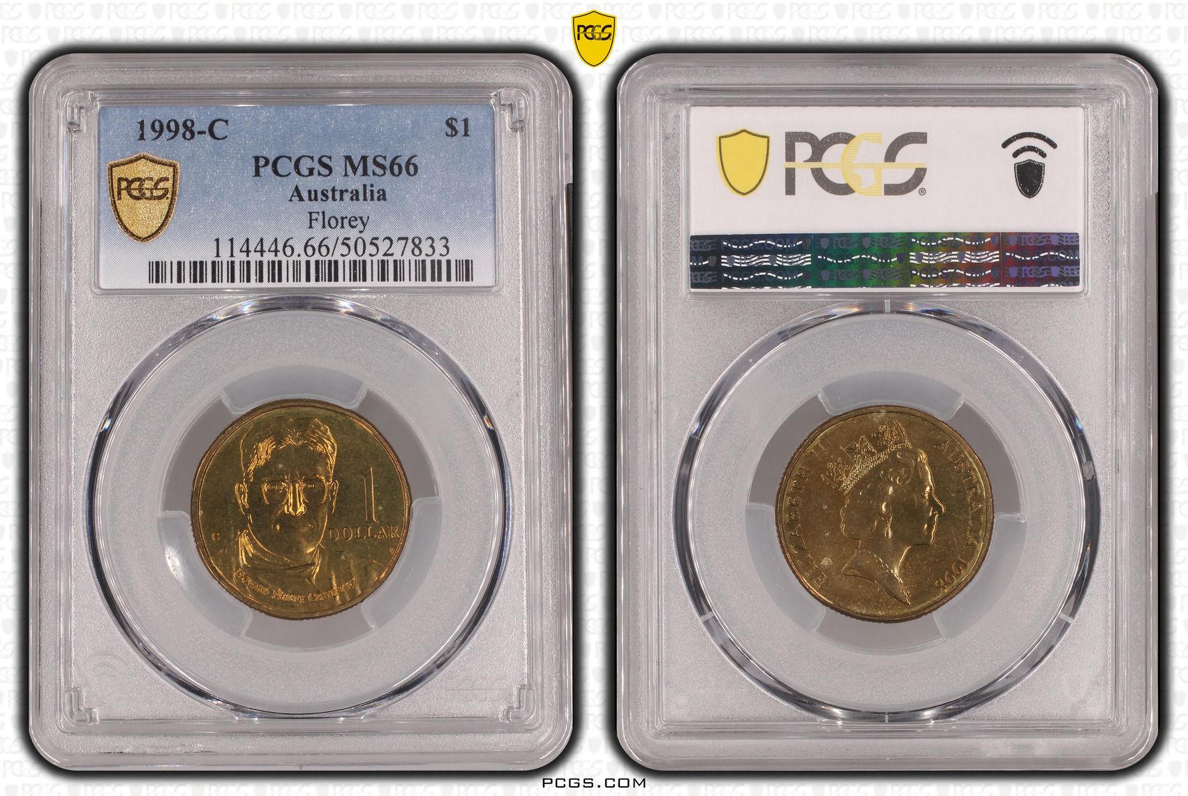 Florey, One Dollar, 1998-C, PCGS MS66