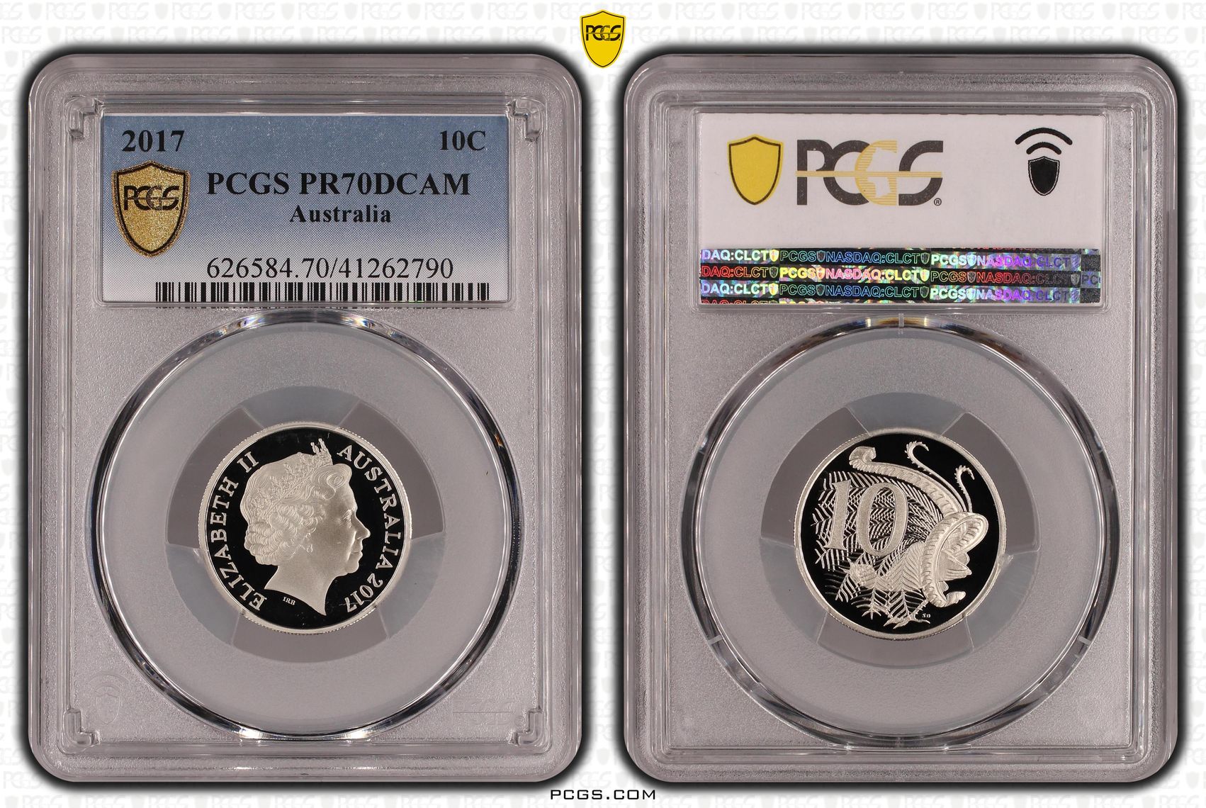 Elizabeth II, Ten Cent, 2017, PR70DCAM