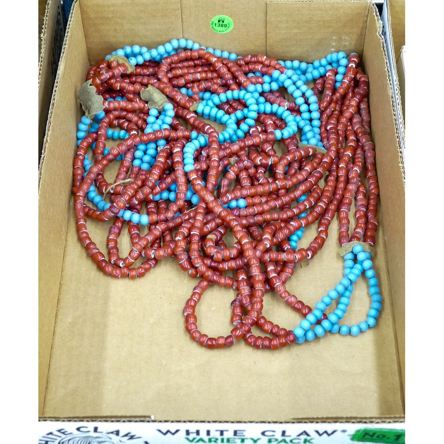 Box Old Native Glass Trade Beads
