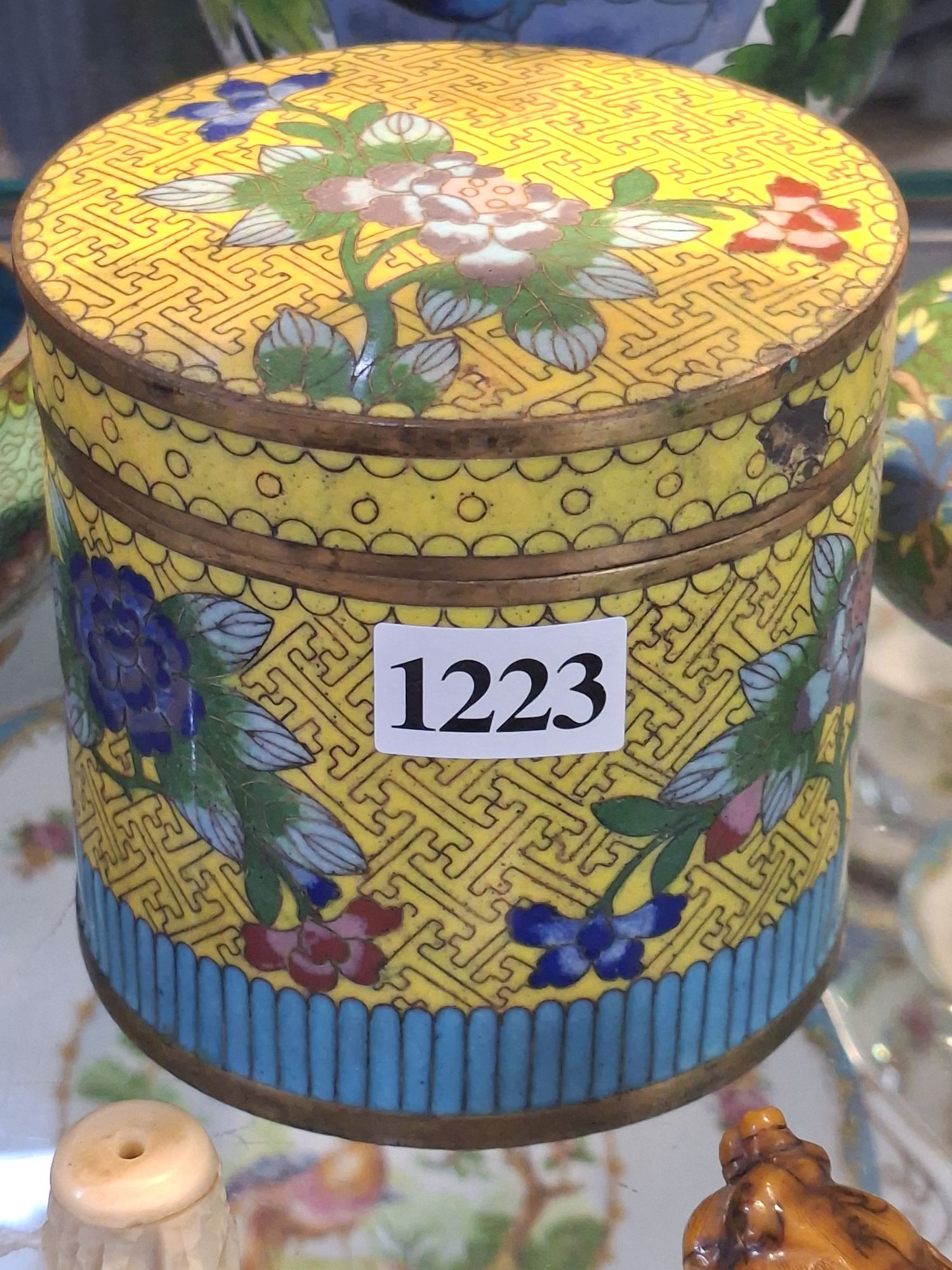 1223 · CLOISONNE JAR