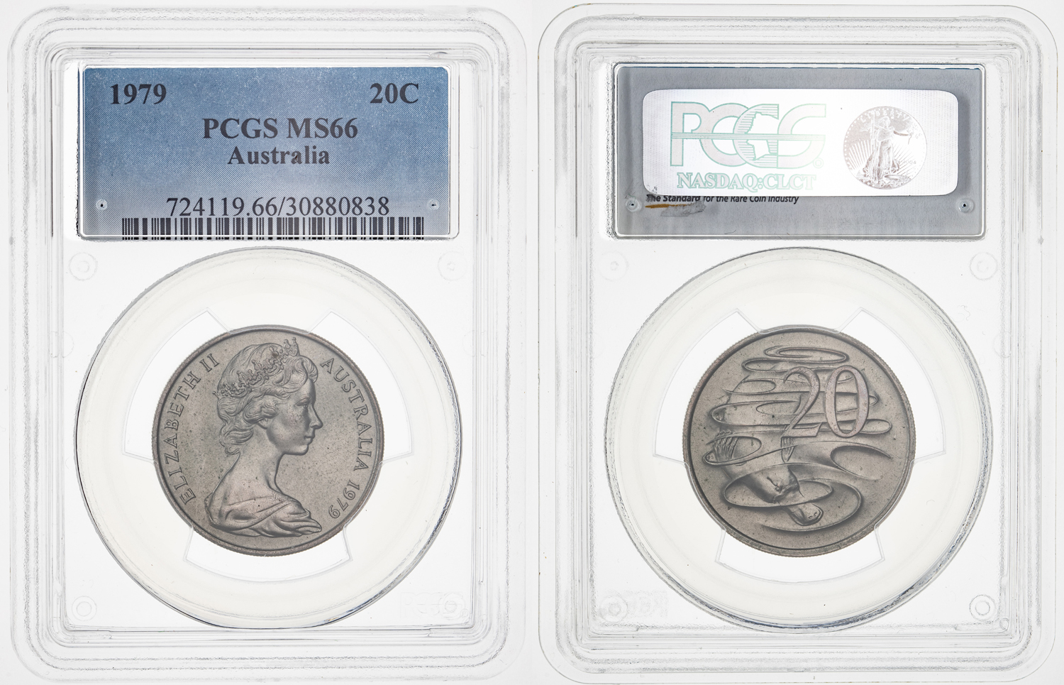 Twenty Cent, 1979, PCGS MS 66