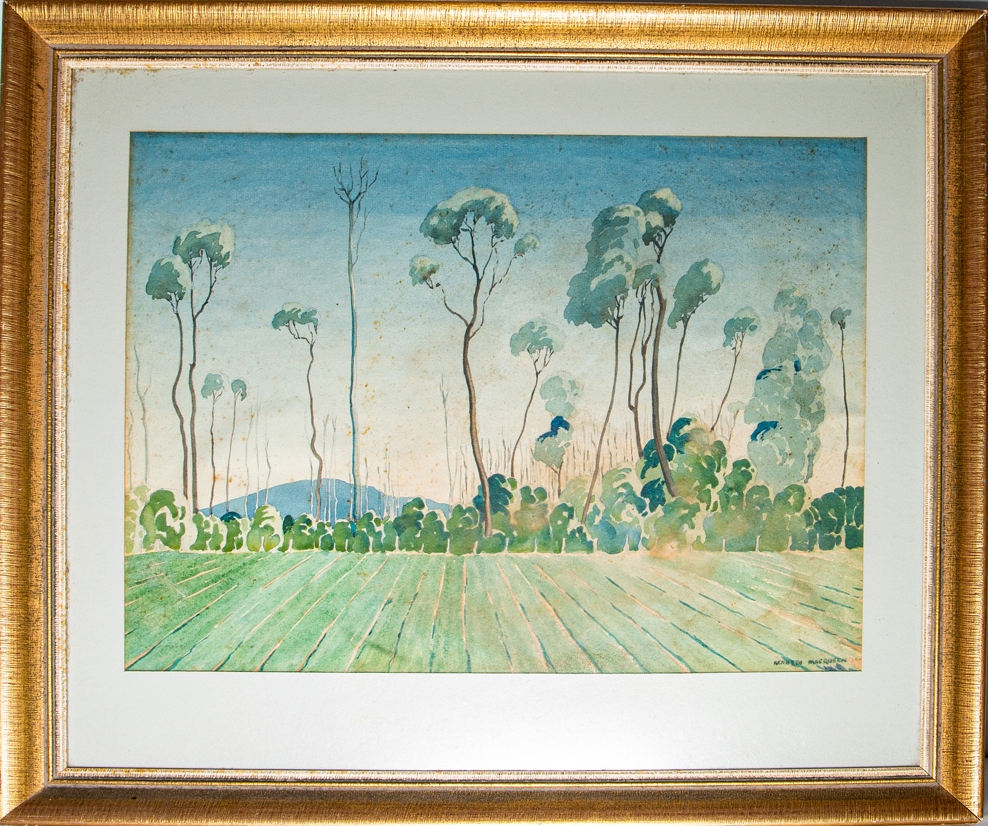 Kenneth MacQueen (1897-1960), Untitled (Field by the Hills),