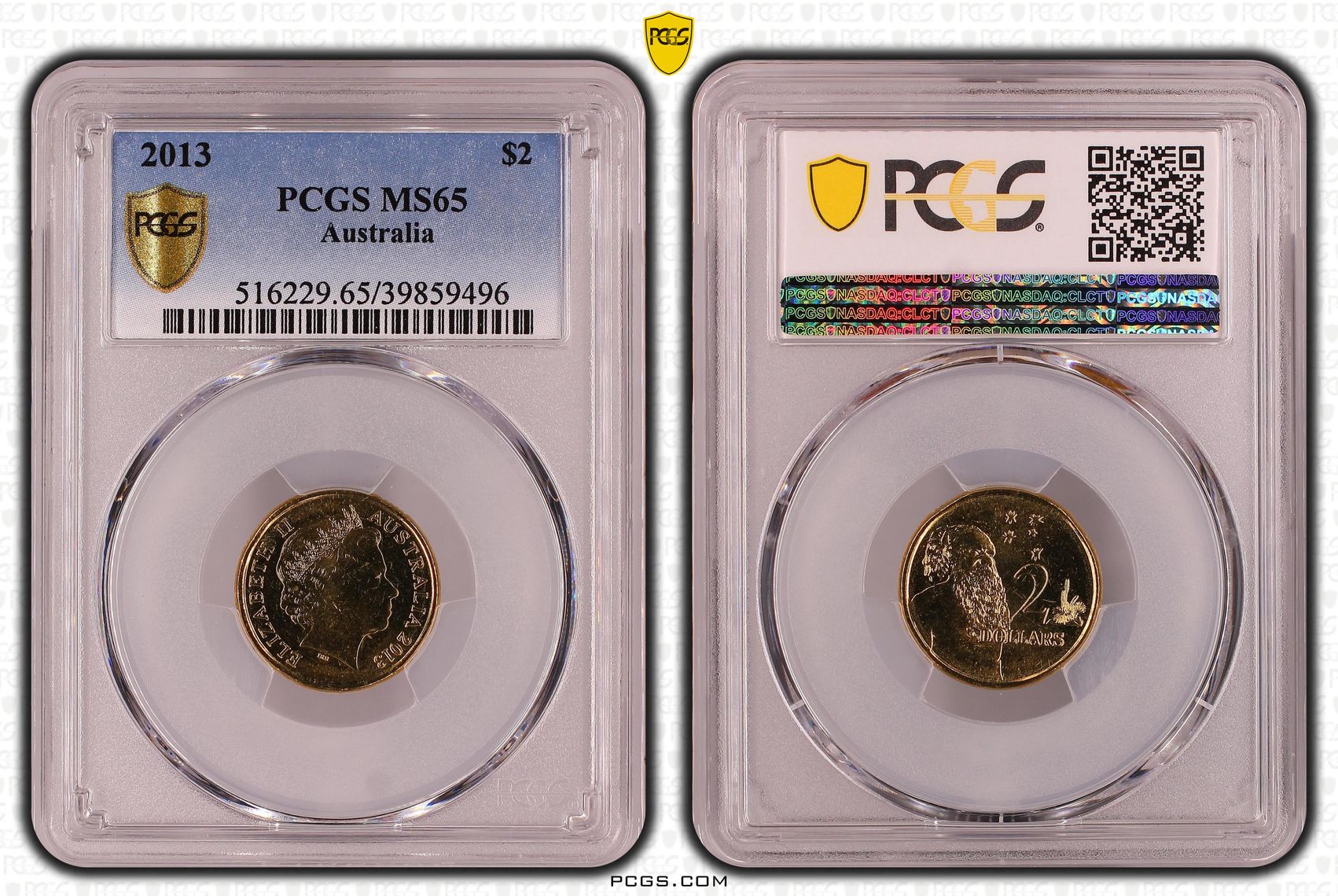Elizabeth II, Two Dollar, 2013, PCGS MS65