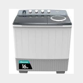 Hisense - Twin Tub Washing Machine 16kg - White - white - 6901101809162 -51728/487 BI