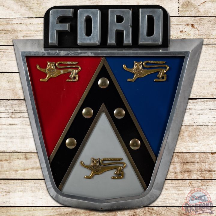 1950's Ford Crest Jubilee 3-D Dealership Sign - 8.5